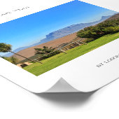 Kapstadt Tafelberg Grünes Grasplakat Poster (Ecke)