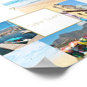 Kapstadt Tafelberg Kollergebirge Pastellplatine Poster (Ecke)