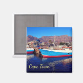Kapstadt Tafelberg Marina Collage Magnet (Vorderseite/Rückseite)