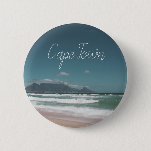 Kapstadt Tafelberg Ozean Button (Vorderseite)
