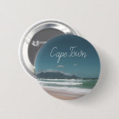 Kapstadt Tafelberg Ozean Button (Vorne & Hinten)