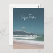 Kapstadt Tafelberg Ozean Postkarte (Vorne/Hinten)