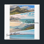 Kapstadt Tafelberg OzeanCollage Magnet<br><div class="desc">Kapstadt Südafrika ZA Tafelberg / Löwenkopf / Zwölf Apostel / Ozean / Panorama / View Collage Magnet zu Ihrem Kühlschrank Sammlung hinzufügen. Ein cooles Geschenk / Geschenkidee für alle, die Liebe Magnete sammeln, kundenspezifische Design personalisierte Gegenstände, positive Bilder, Afrika, Reisen, Landschaften und Natur, Minimalismus etc. Schlüsselwörter: blau, Meer, Ozean, Wolken,...</div>