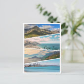 Kapstadt Tafelberg OzeanCollage Postkarte (Stehend Vorderseite)
