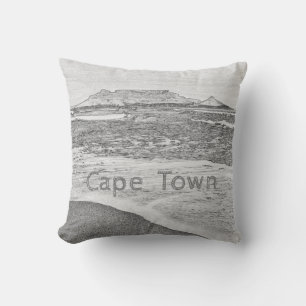Kapstadt Tafelberg Ozeanwelle Strand Kissen