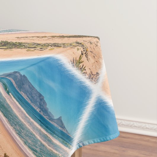 Kapstadt Tafelberg Ozeanwelle Strand Tischdecke (Beispiel)