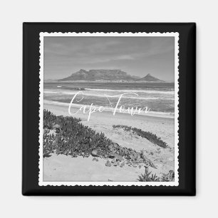 Kapstadt Tafelberg Ozeanwellen Strand Magnet