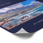 Kapstadt Tafelberg Strand Ozean View Poster (Ecke)