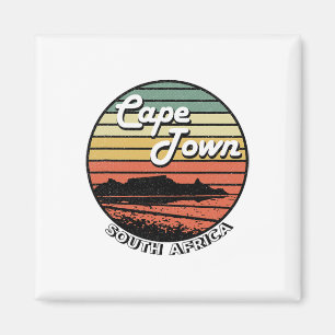 Kapstadt Tafelberg Südafrika Vintage Magnet