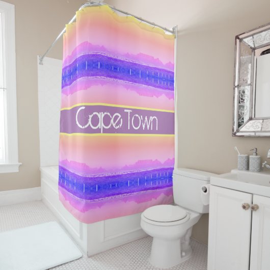 Kapstadt Tafelberg ZA Südafrika Duschvorhang (Beispiel)
