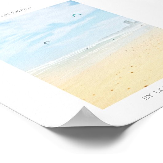 Kapstadt Think Beach Poster (Ecke)