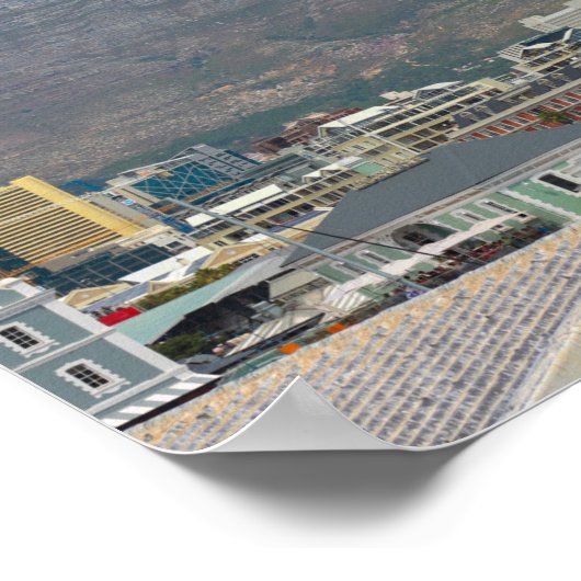 Kapstadt Wasserfront Stadtbild Südafrika Poster (Ecke)