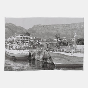 Kapstadt Waterfront Tafelberg Südafrika Geschirrtuch
