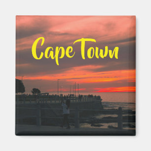 Kapstadt ZA Seepromenade Sonnenuntergang Magnet