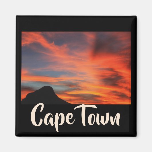 Kapstadt ZA Südafrika Löwenkopf Magnet (Vorne)