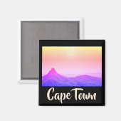 Kapstadt ZA Südafrika Löwenkopf Magnet (Vorderseite/Rückseite)
