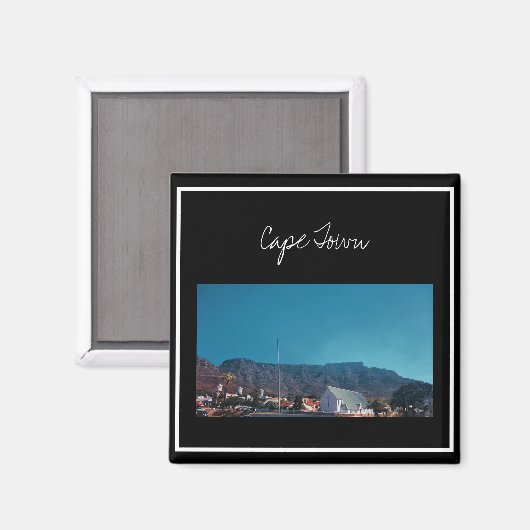 Kapstadt ZA Südafrika Tafelberg Magnet (Vorderseite/Rückseite)