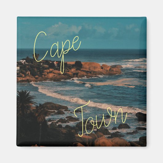 Kapstadt ZA Südafrikanischer Ozean Panorama Magnet (Vorne)
