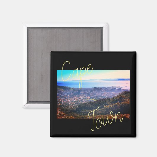 Kapstadt ZA Südafrikanischer Ozean Panorama Magnet (Vorderseite/Rückseite)