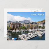 Kapstädter Hafen und Tafelberg Postkarte (Vorne/Hinten)