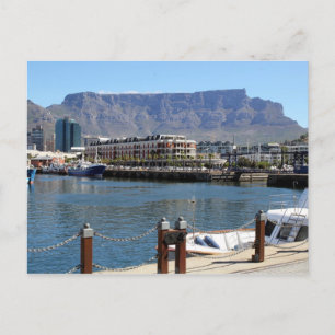 Kapstädter Hafen und Tafelberg Postkarte