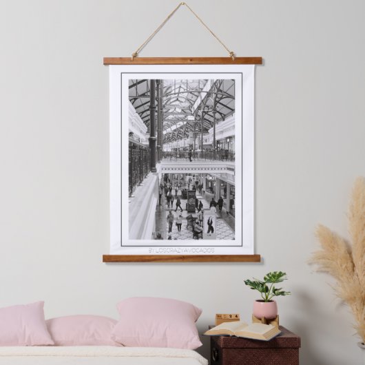 Kapstädter Kanal Seeweg Monochrome Lebensdauer Wandteppich Mit Holzrahmen (Schlafzimmer)