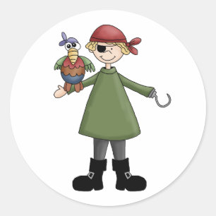 Käpt'n Hook Runder Aufkleber
