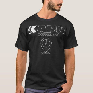 Kapu Coffee Abzeichen Button Drop T-Shirt