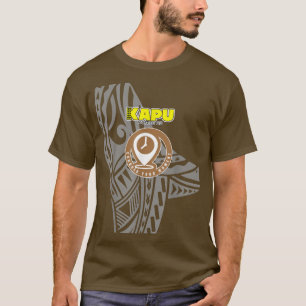 Kapu Coffee Abzeichen Button Drop T-Shirt