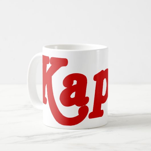 KAPUT ♦ FUNKTIONIERT NICHT ♦ KAFFEETASSE (Vorderseite Links)