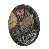 Kaputte Klavier Dartscheibe (Vorderseite rechts)