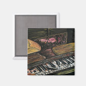 Kaputte Klavier Magnet (Vorderseite/Rückseite)