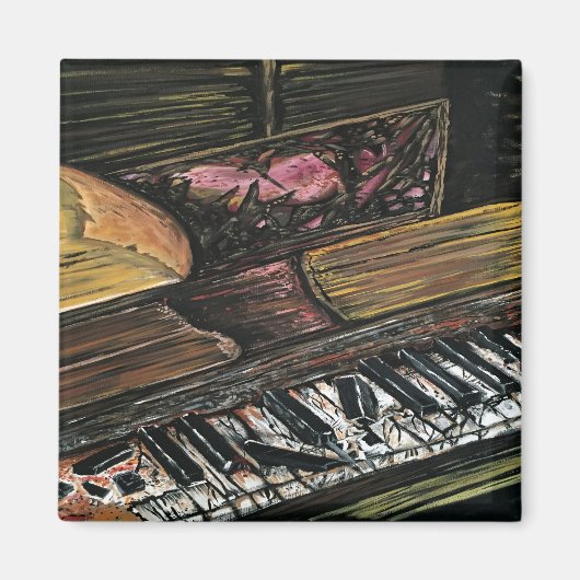 Kaputte Klavier Magnet (Vorne)