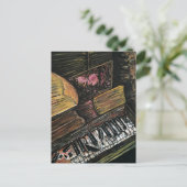 Kaputte Klavier Postkarte (Stehend Vorderseite)