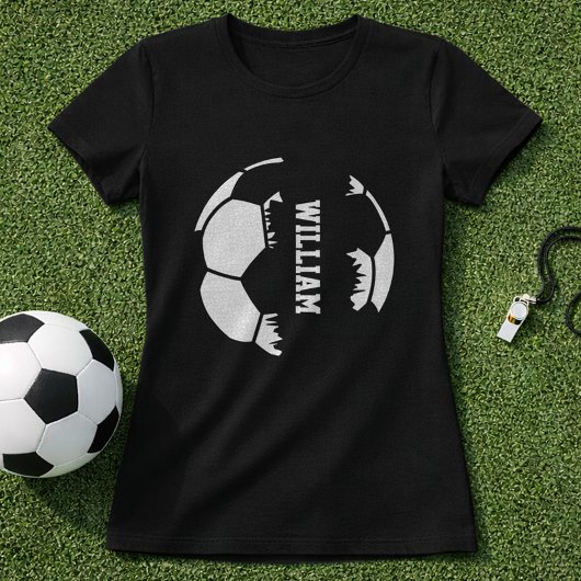 Kaputter Fußball Namensanpassung T-Shirt