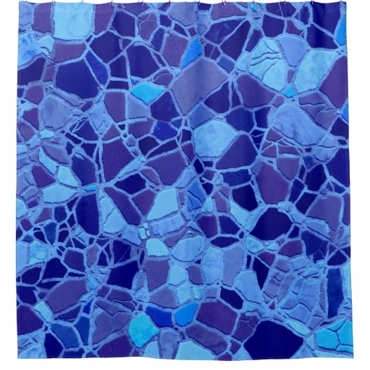 kaputtes Mosaik C Duschvorhang (Vorderseite)