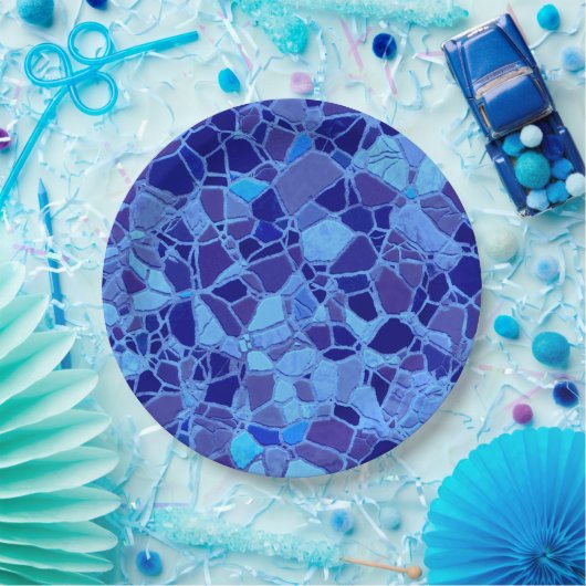 kaputtes Mosaik C Pappteller (Party)