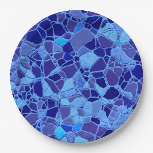 kaputtes Mosaik C Pappteller (Vorderseite)