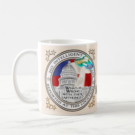 Kaputtes politisches System Kaffeetasse (Links)