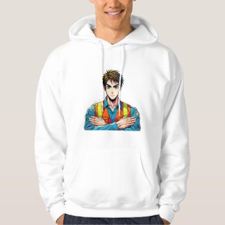 Kapuzen-Sweatshirt mit Manga-Sicherheitsfachmann Hoodie