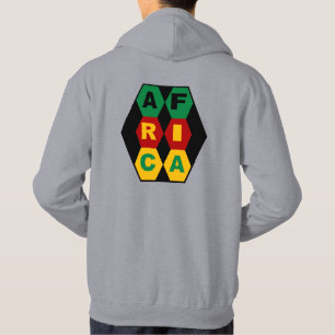 Kapuzenkapuze Mannschaftsrücken DESIGN AFRICA SPOR Hoodie