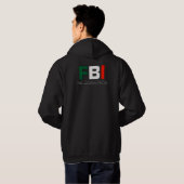 Kapuzenpulli-Doppelt-Druck FBI voller Blooded Hoodie (Schwarz voll)