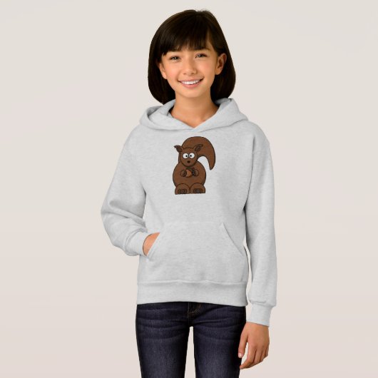 Kapuzenpulli mit Eichhörnchenmotiv Hoodie (Vorne ganz)