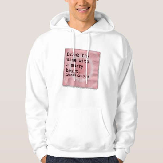 Kapuzenpullis, schwitzt - trinken Sie Thy Wein Hoodie (Vorderseite)