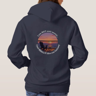 Kapuzenpullover für introvertierte Kreuzfahrtpartn Hoodie
