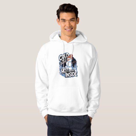 Kapuzenpullover Kalt Außen Heiß Innen Hoodie (Vorne ganz)