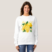 Kapuzenpullover mit einer lebendigen Zitrone Sweatshirt (Vorne ganz)