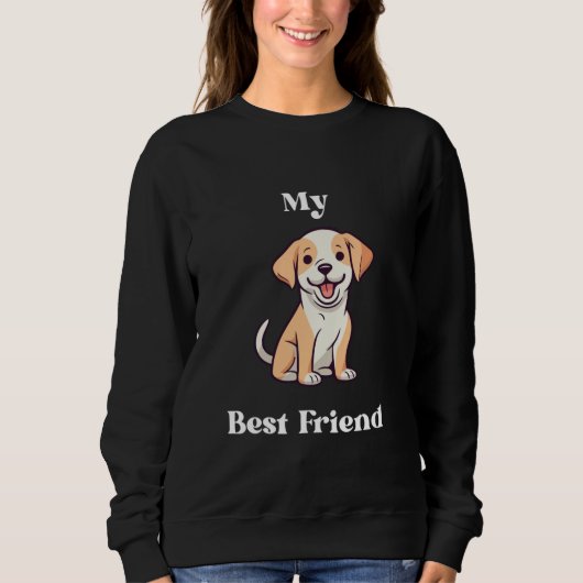 Kapuzenpullover mit einer Liebesbotschaft für Hund Sweatshirt (Vorderseite)