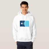 Kapuzenpullover mit Flagge von Minnesota, USA Hoodie (Vorne ganz)