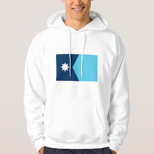 Kapuzenpullover mit Flagge von Minnesota, USA Hoodie (Vorderseite)